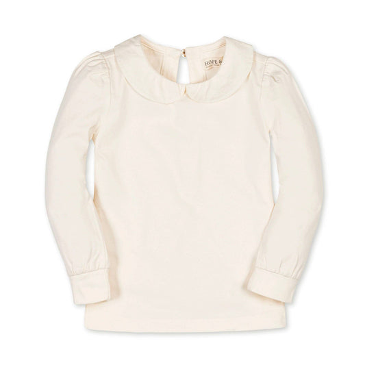 Organic Peter Pan Collar Knit Top