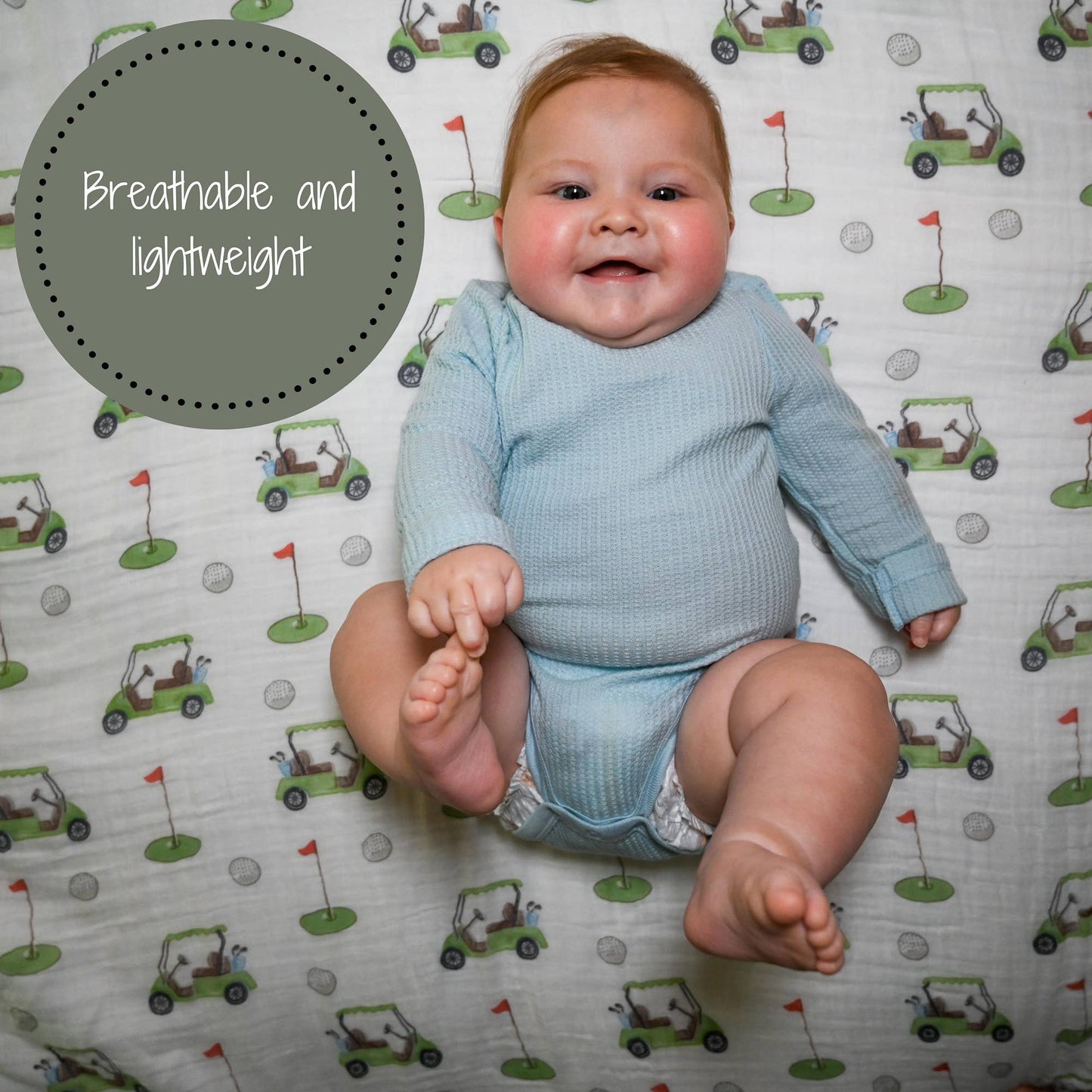 Golf Muslin Swaddle Blanket