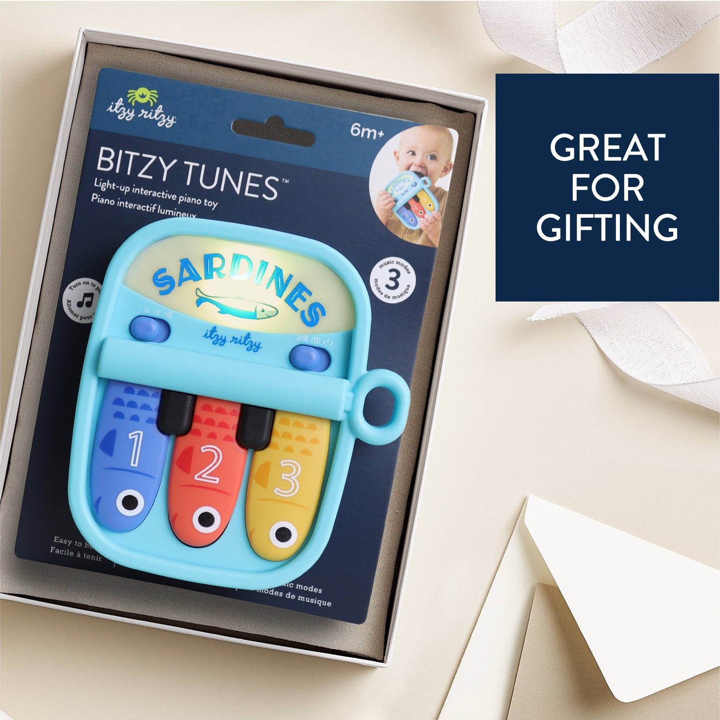 Bitzy Tunes™ Sardines Light-up  Toy