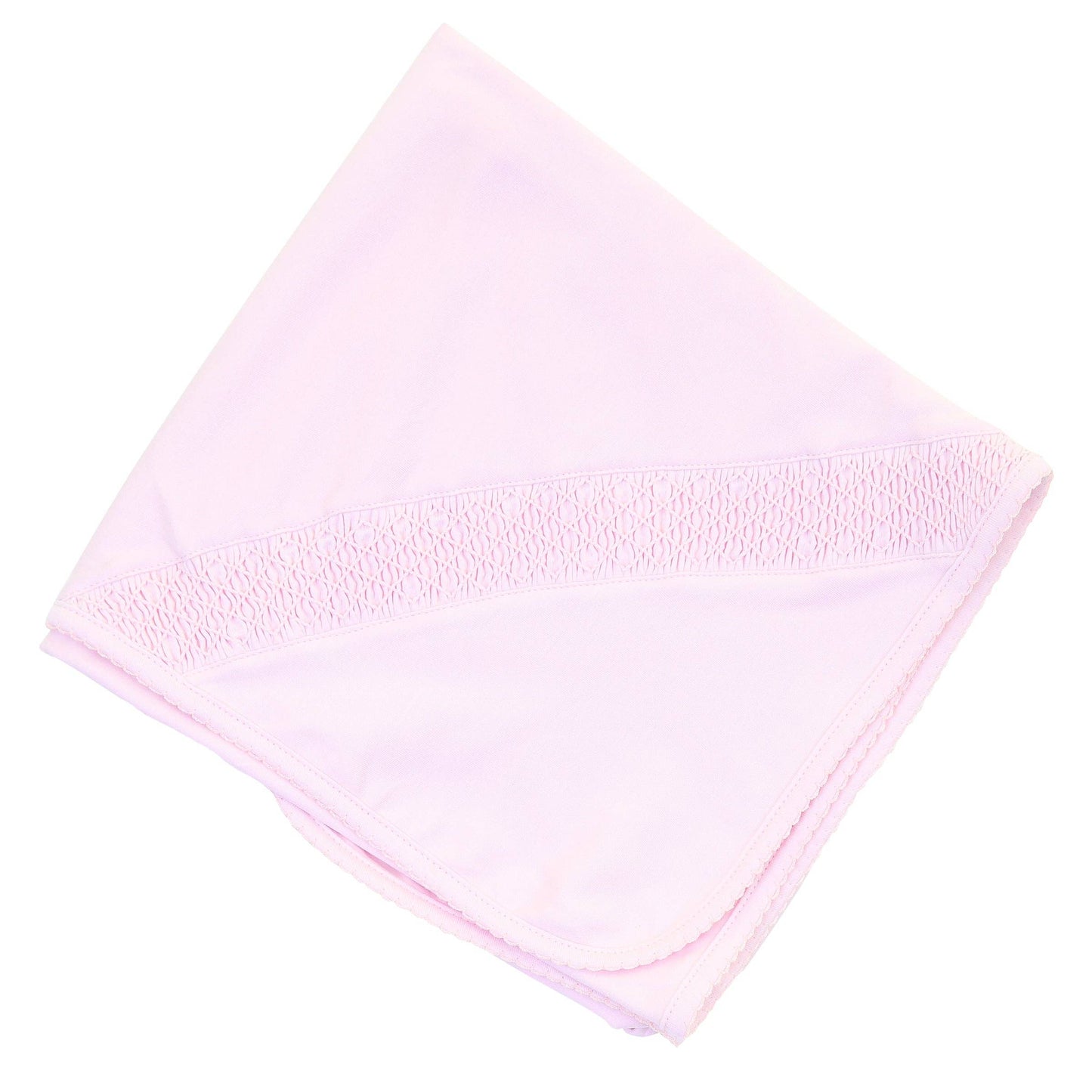 Essentials Smocked Pink Blanket