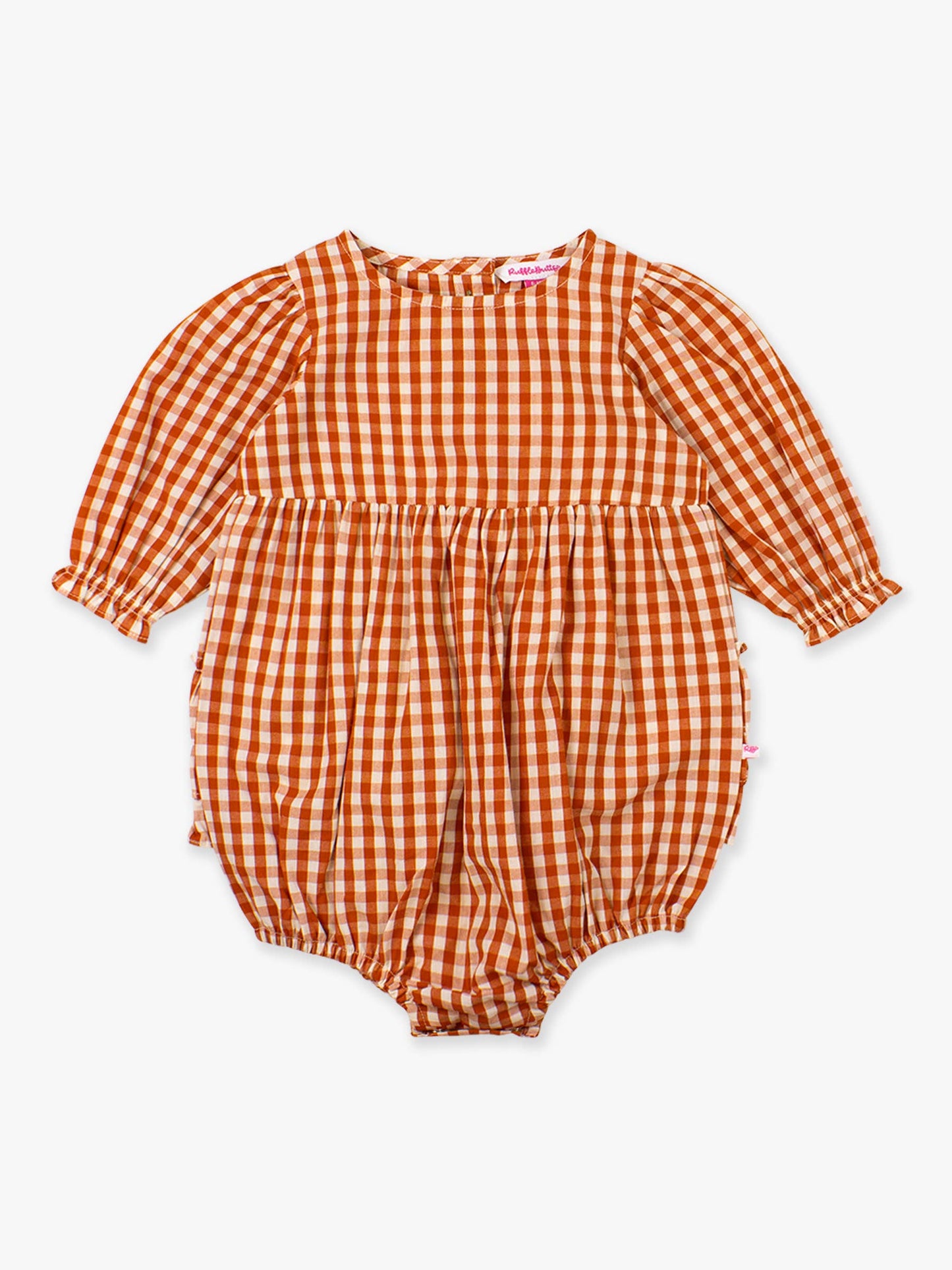 Baby Gingham Woven l/s Romper