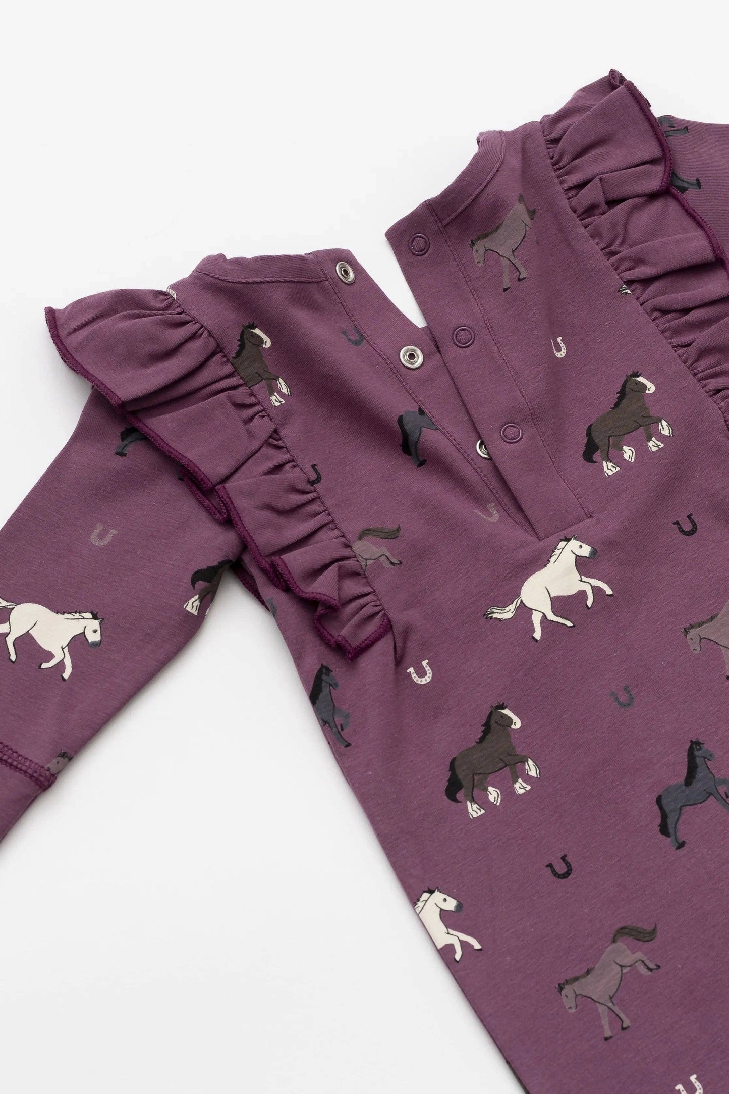Baby Ruffle Horses Romper