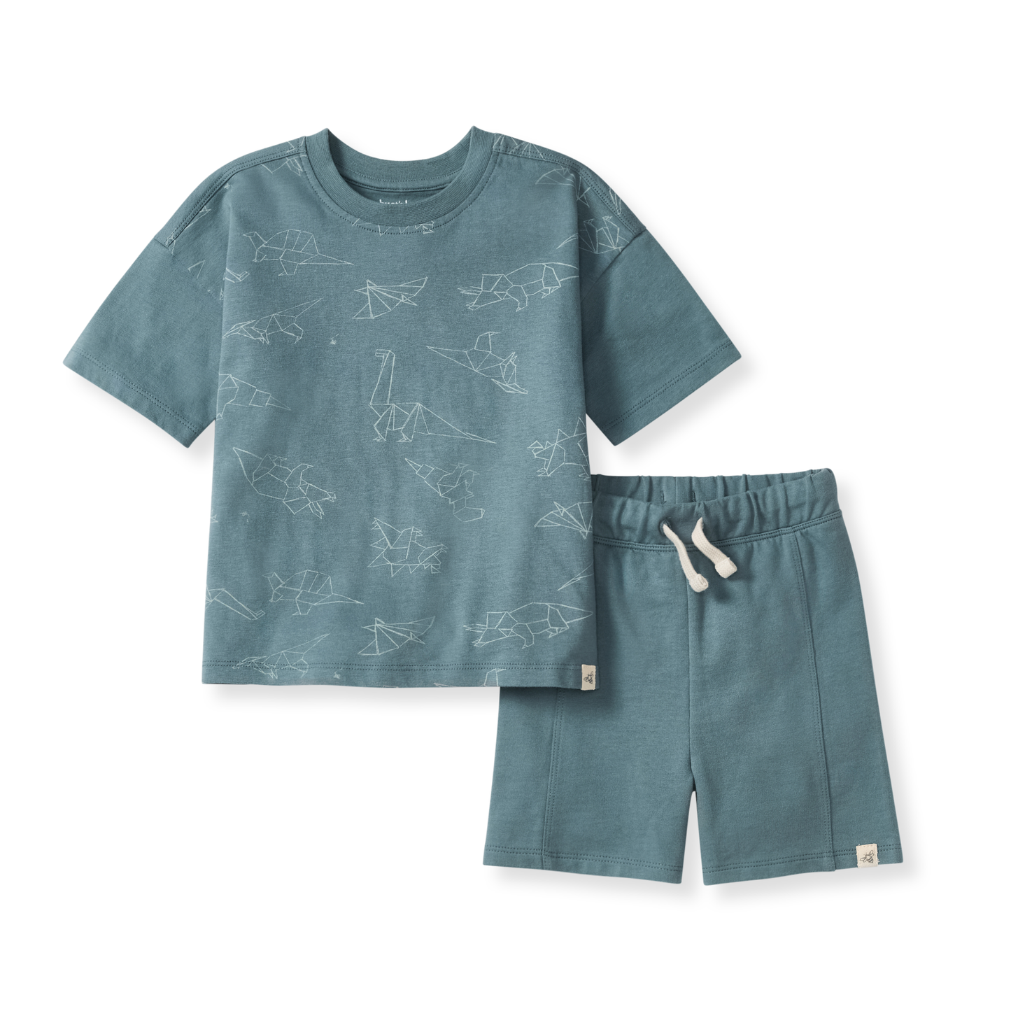 Origami Dinos Shorts Set