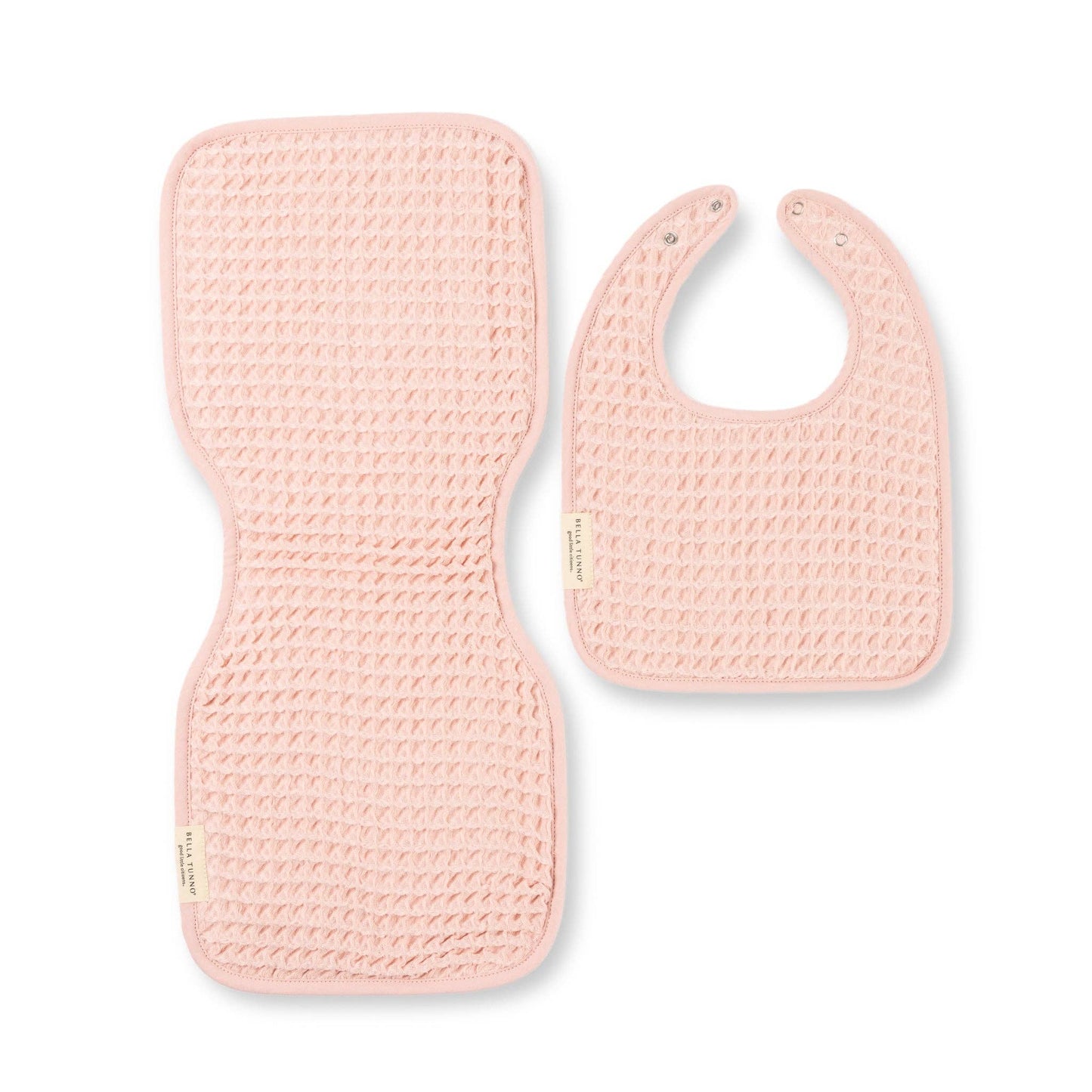 Reversible Bib/Burp Set Blush