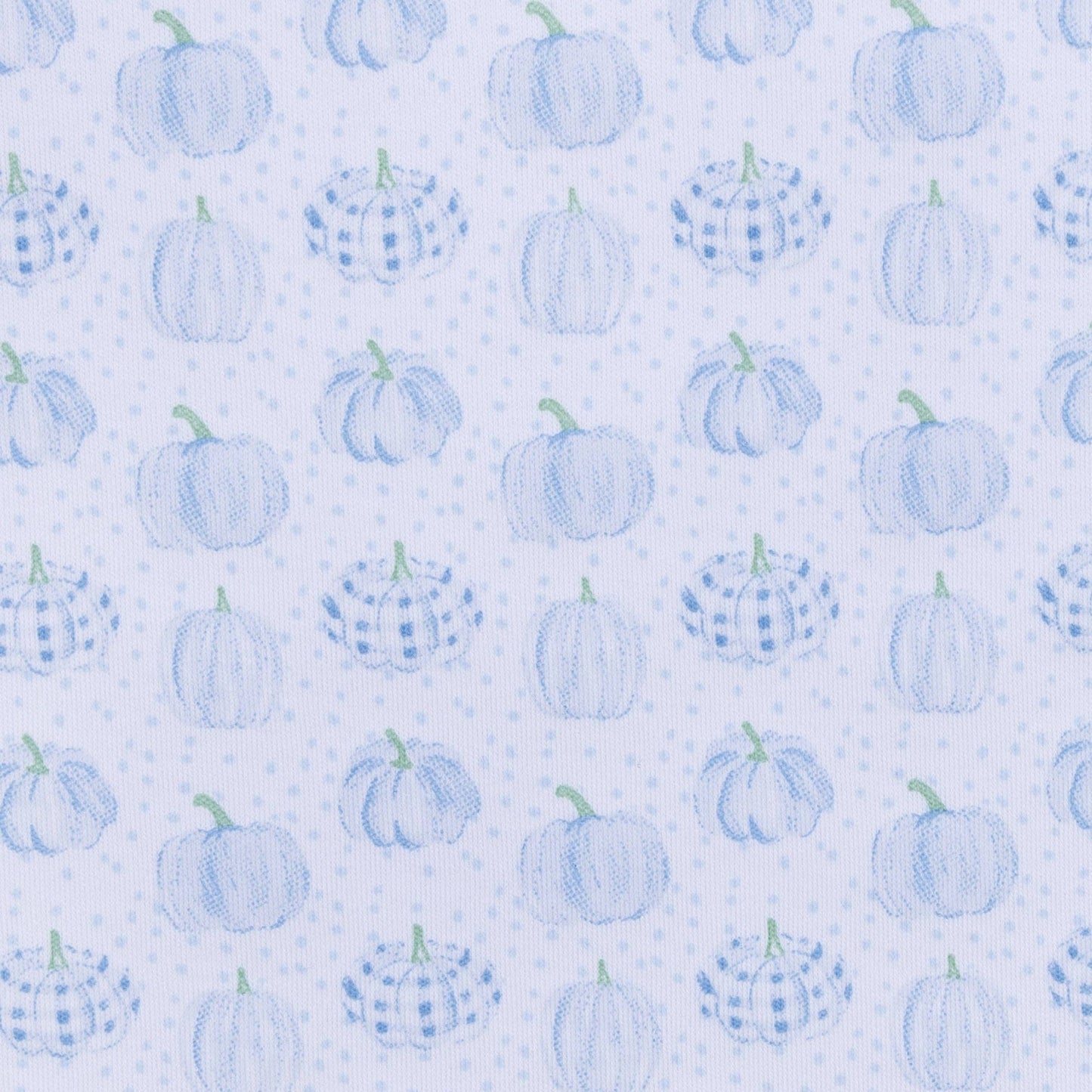 Precious Pumpkins Zip Playsuit Blue