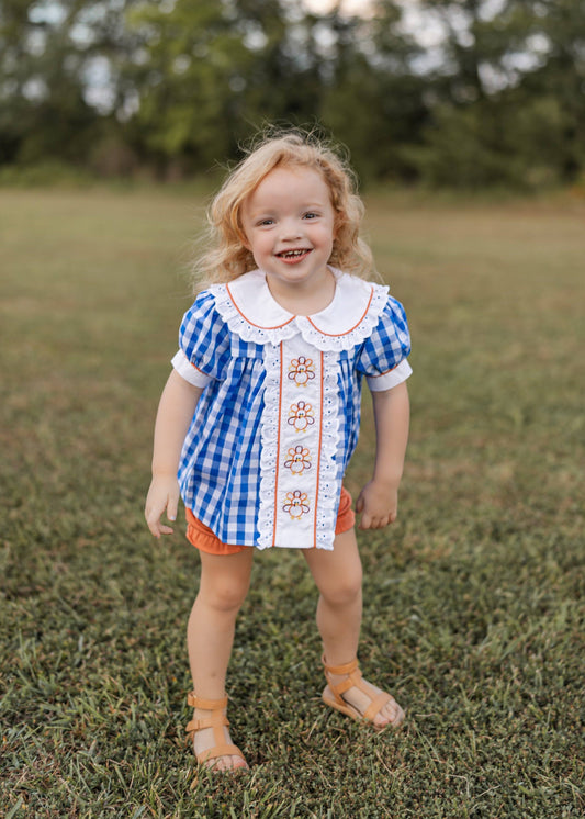 Turkey Gingham Bloomer Set