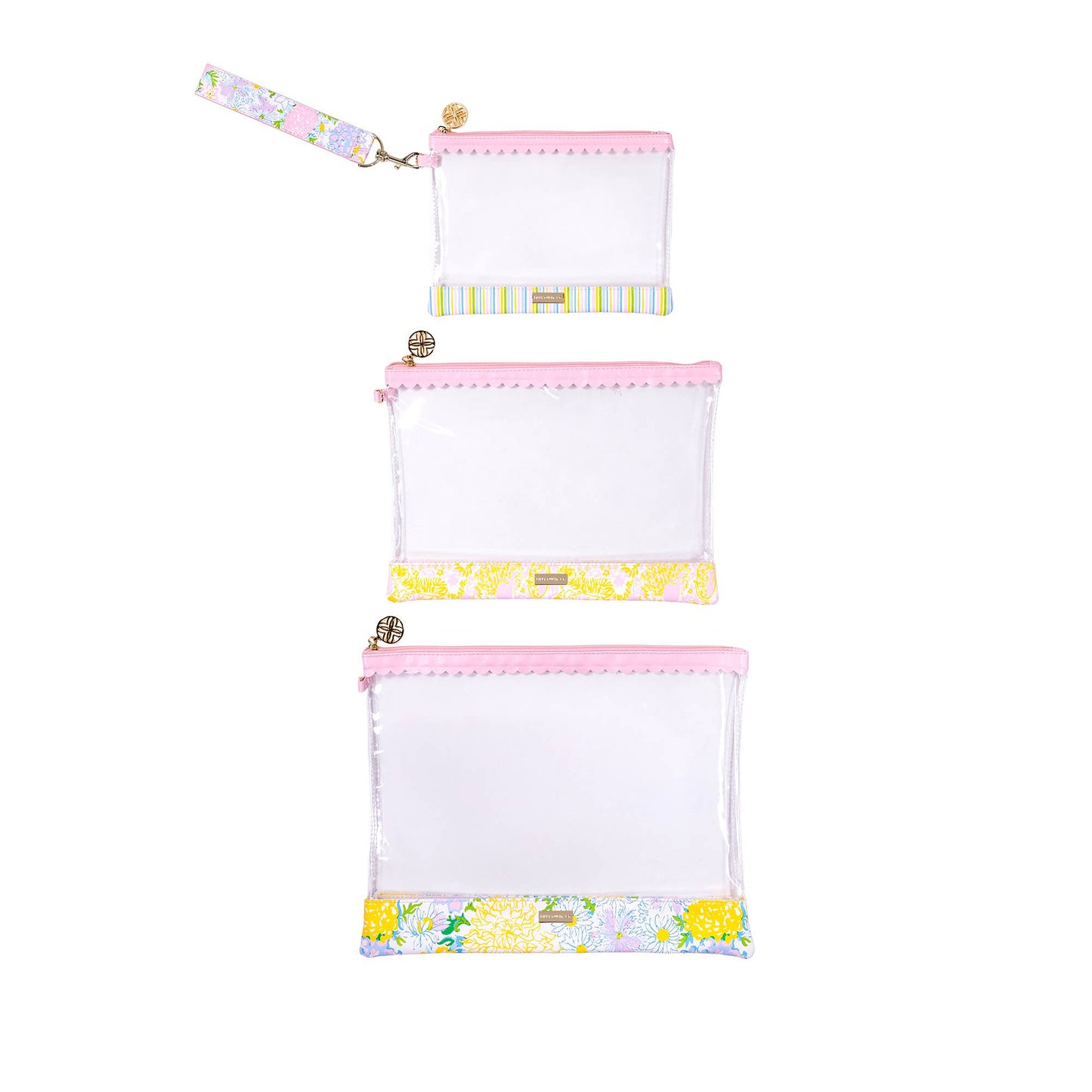 Lilly Pulitzer Trio Pouches in Garden Home