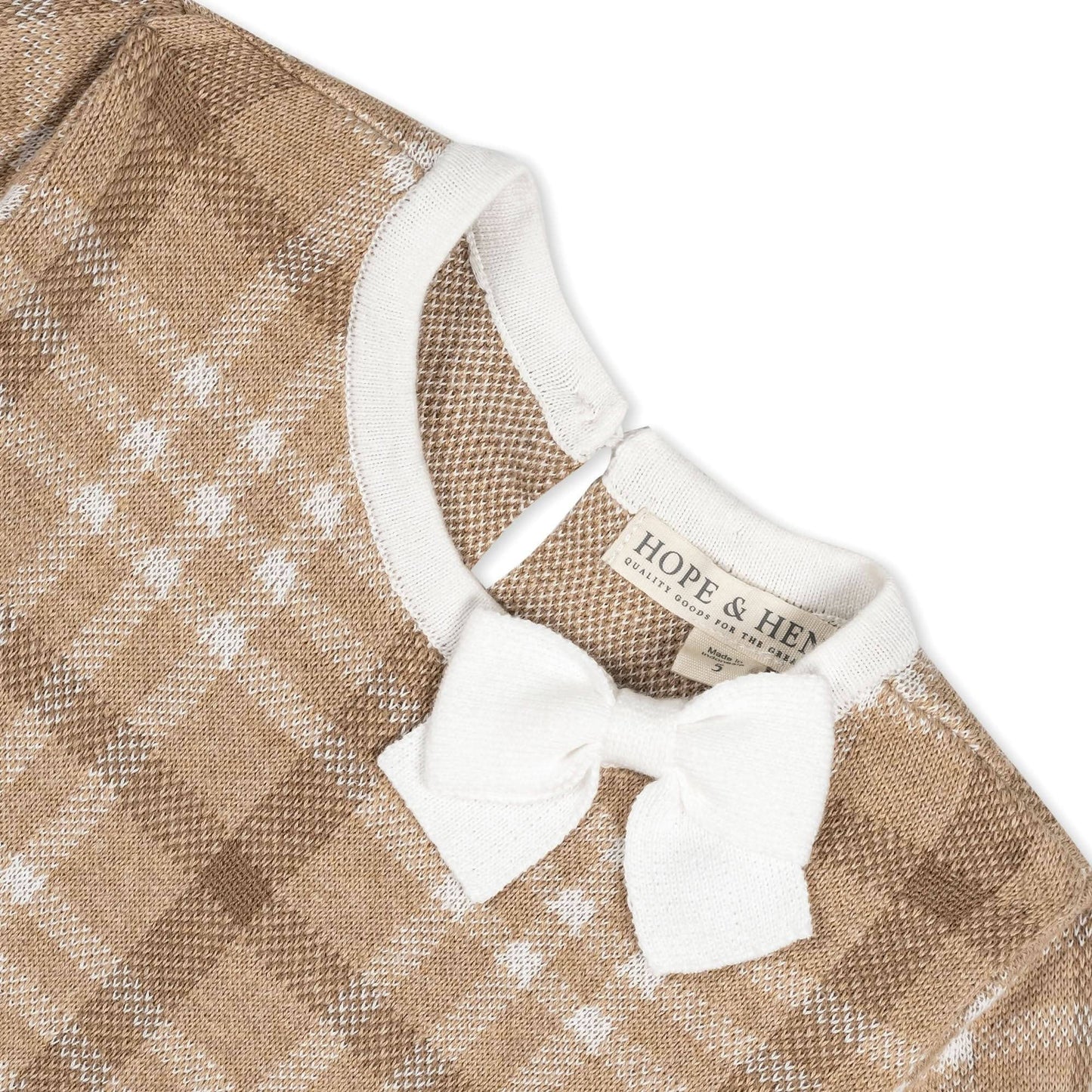 Organic Bow Sweater Dress