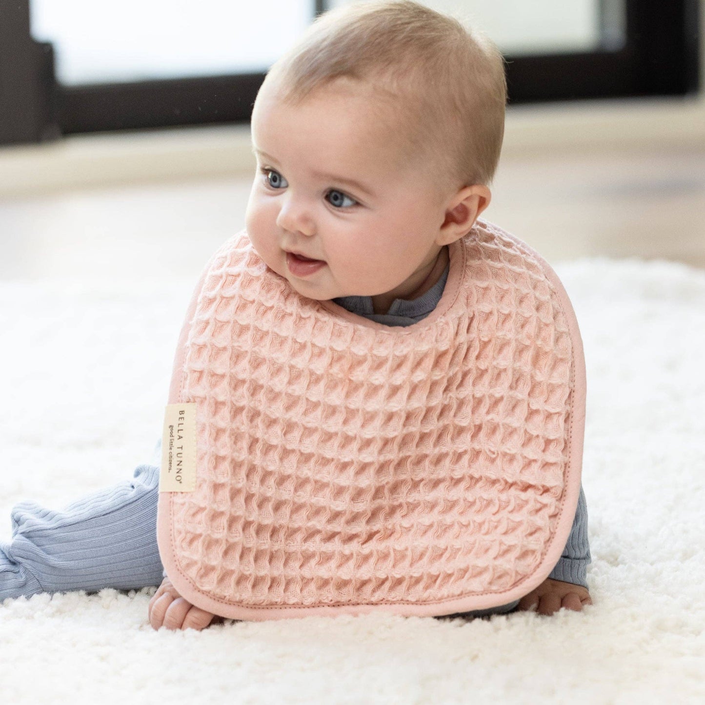 Reversible Bib/Burp Set Blush