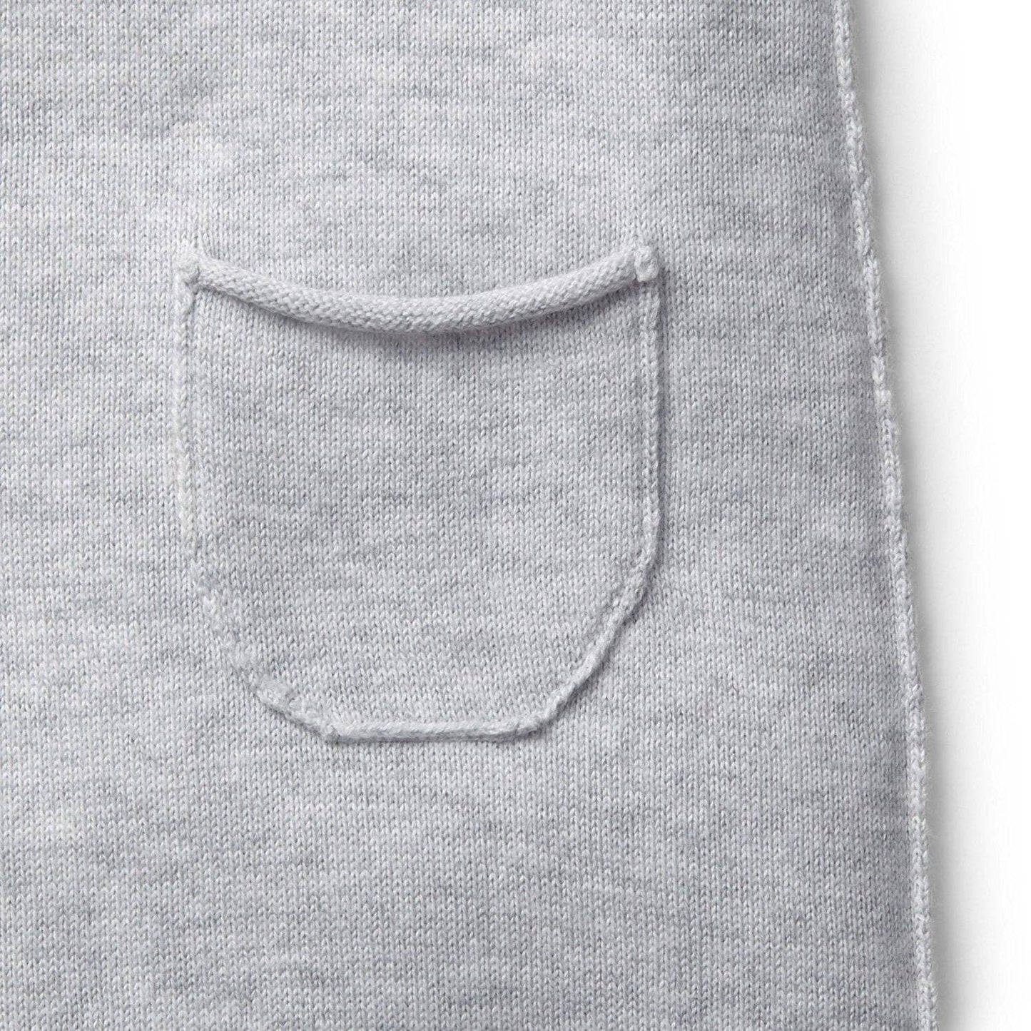 Raglan Knit Romper Gray