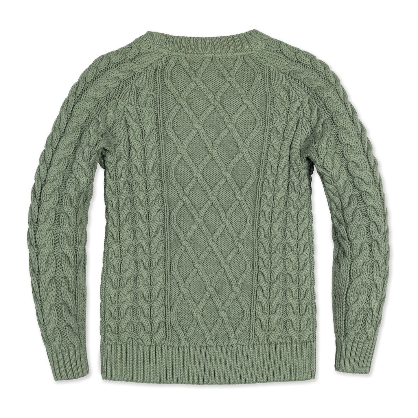 Organic Raglan Fisherman Sweater