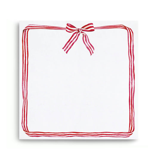 Red Ribbon Chunky Notepad