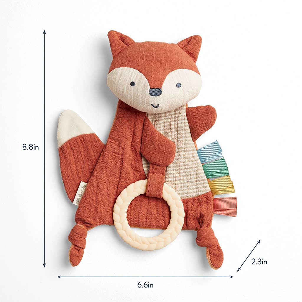 Fox Bitzy Crinkle™ Sensory Toy Teether