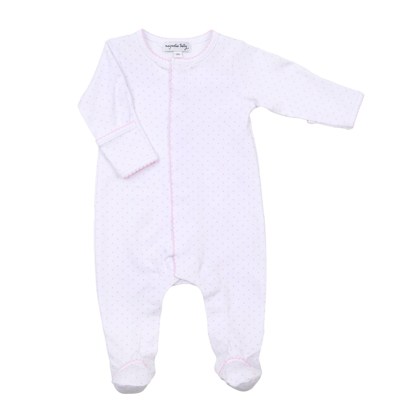 Pink Mini Dots Footie