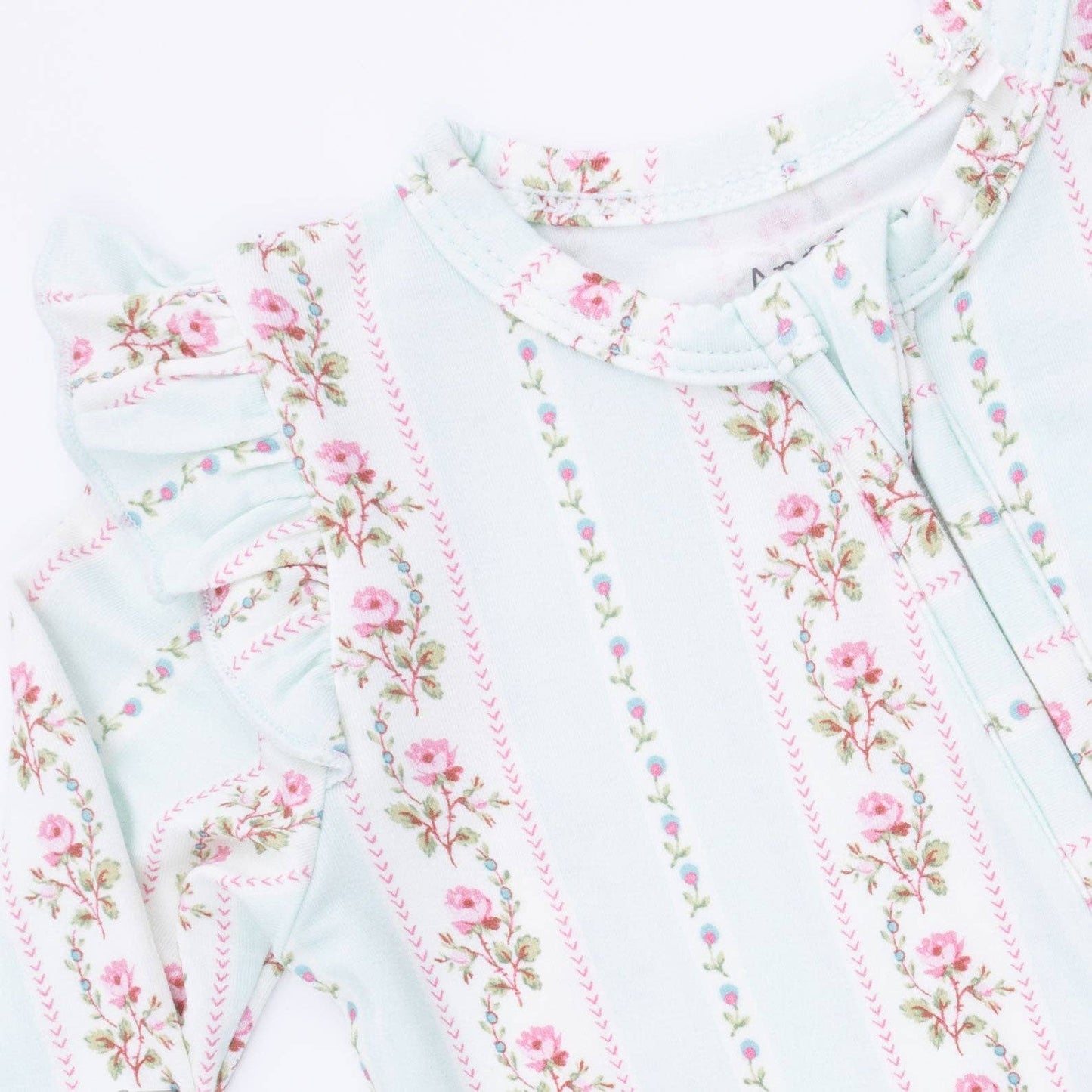 Antoinette Floral Stripe Footie