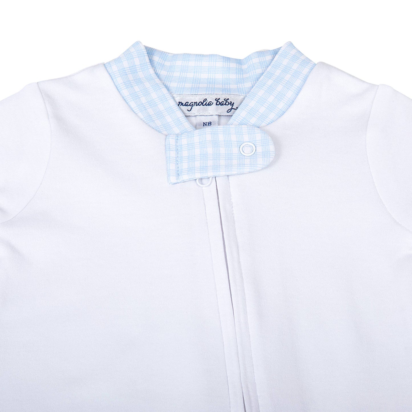 New Beginnings Blue Zipper Footie