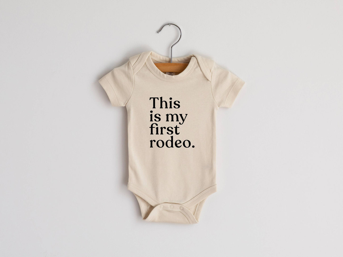 This Is My First Rodeo Organic Onesie