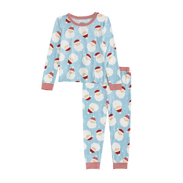 Santa Glow PJs Blue