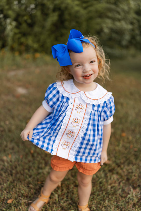 Turkey Gingham Bloomer Set
