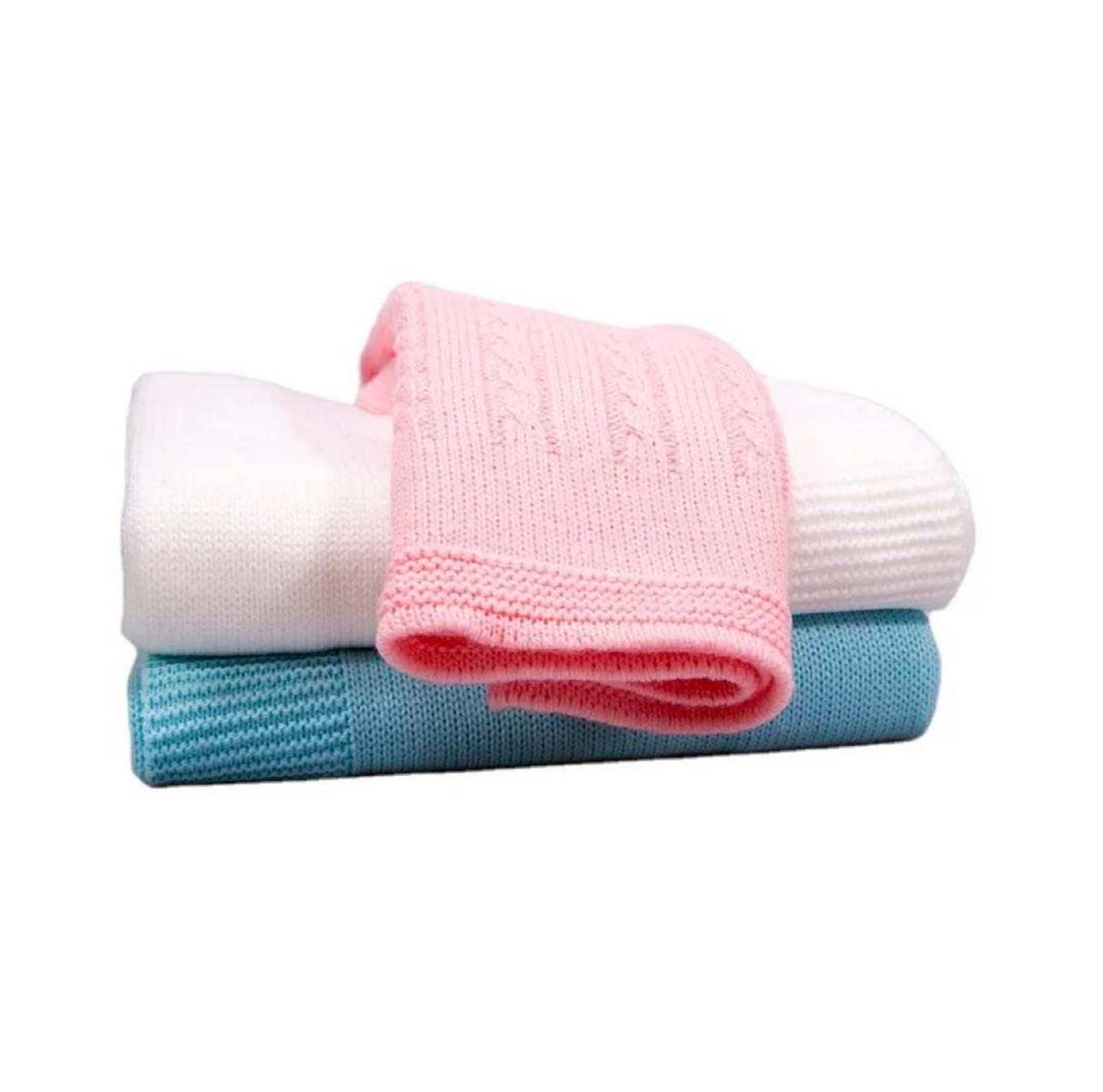 Cable Knit Stroller Blanket