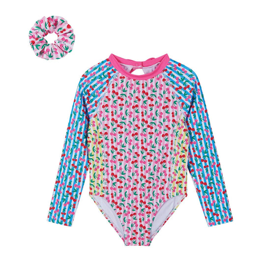 Girls Cherry Rashguard Set