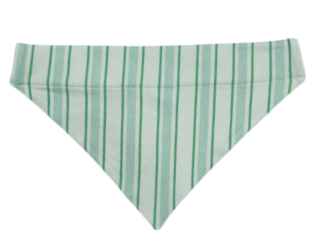 Pet Bandana Green Stripe
