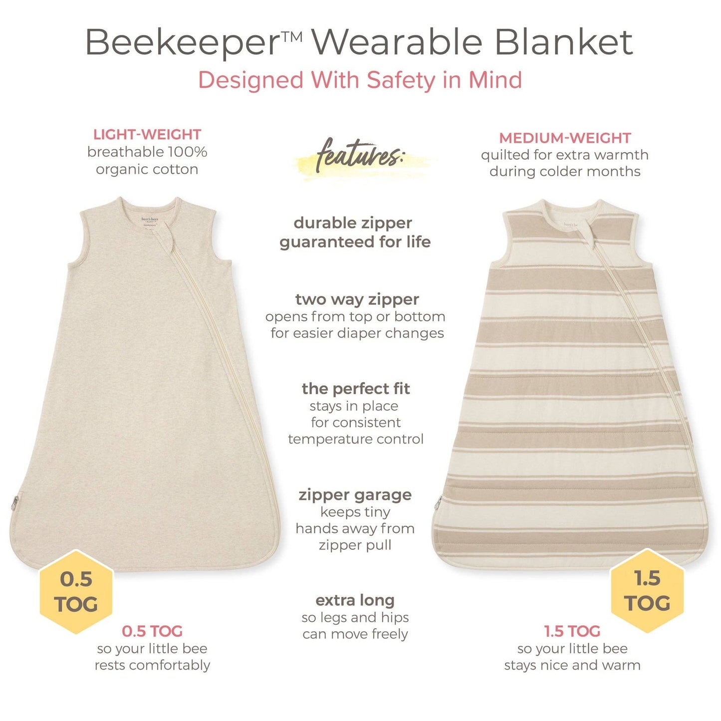 Rugby Stripe Organic Wearable Blanket
