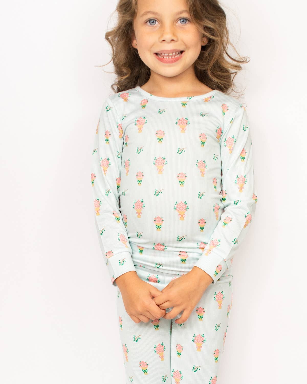 Kid's Blooms Here PJ Set