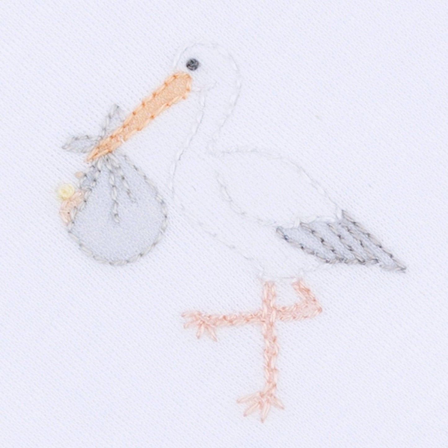 Vintage Stork White Hat