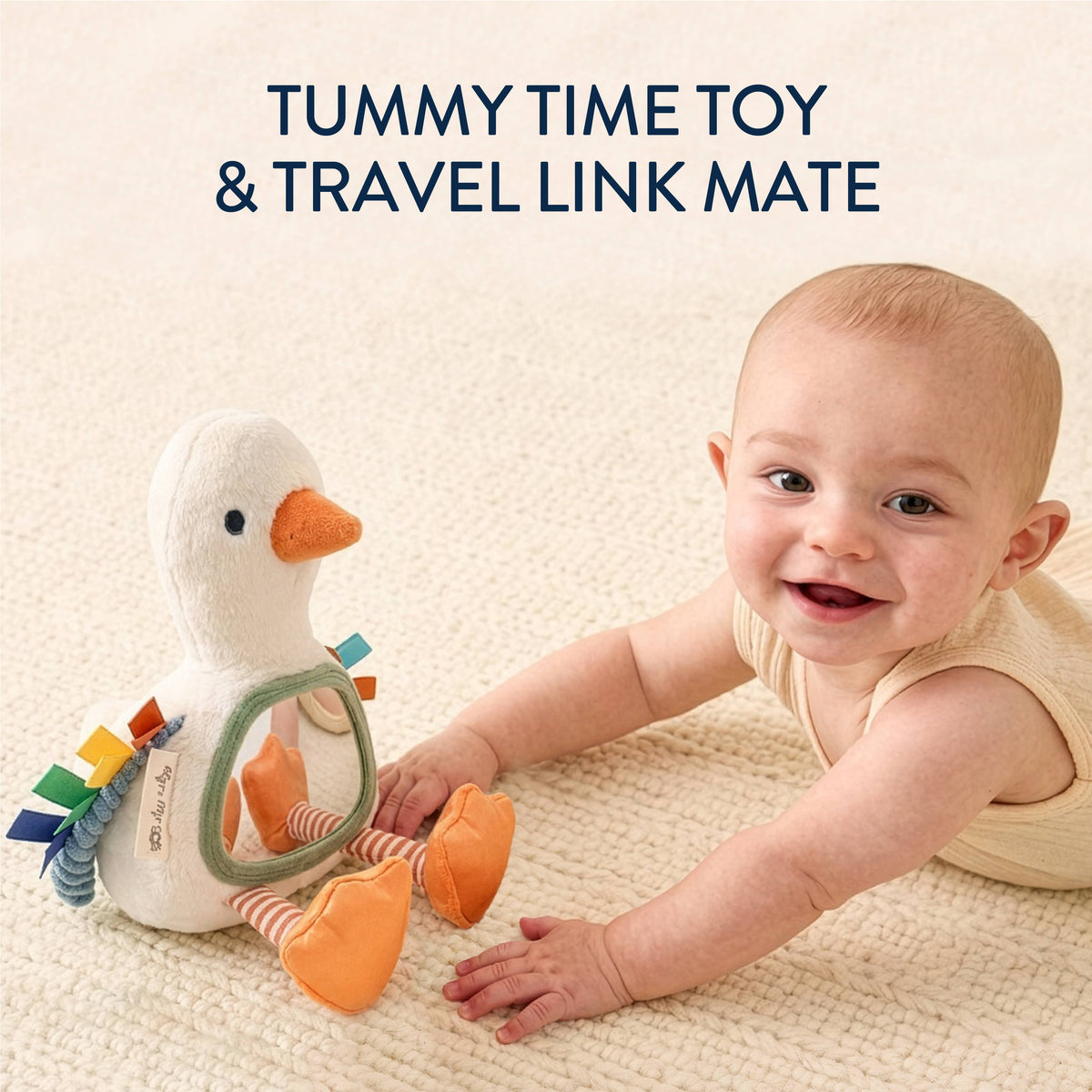 Itzy Bitzy Tummy Time Mirror Goose
