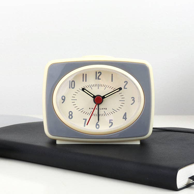 Small Classic Alarm Clock Grey