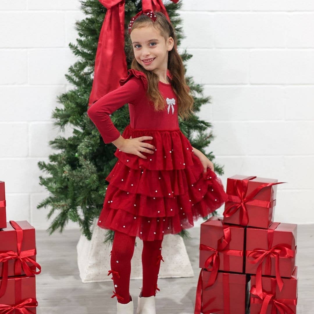 Christmas Pearl Tutu Dress
