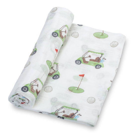 Golf Muslin Swaddle Blanket