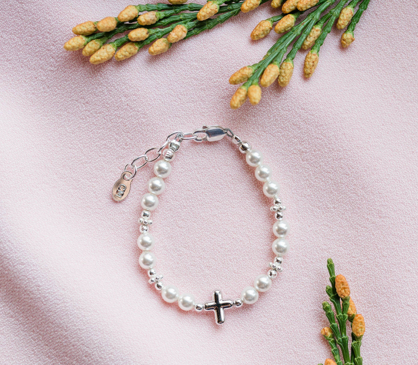 Emily Sterling Cross Bracelet