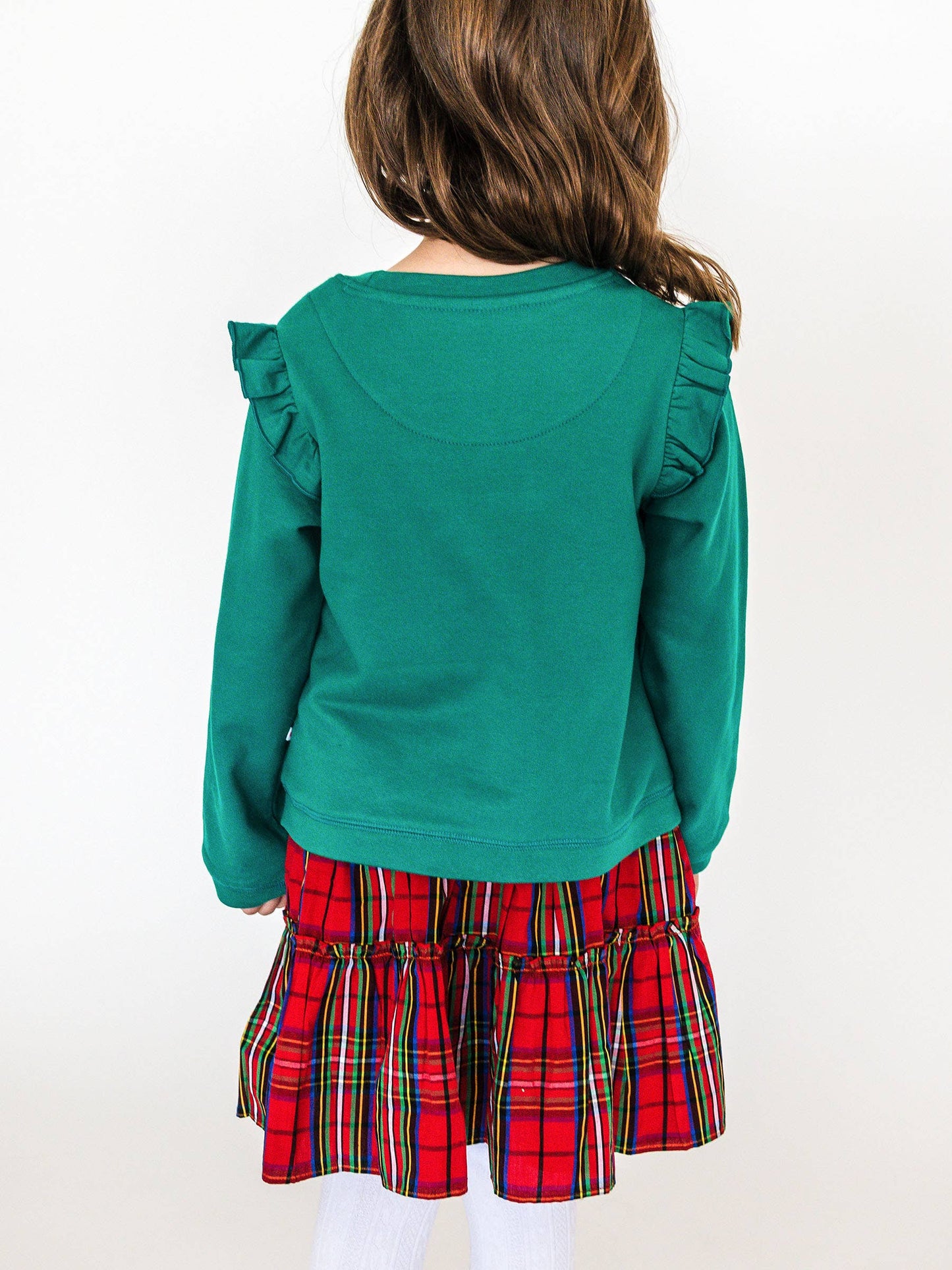 Plaid Smocked Twirl Skirt