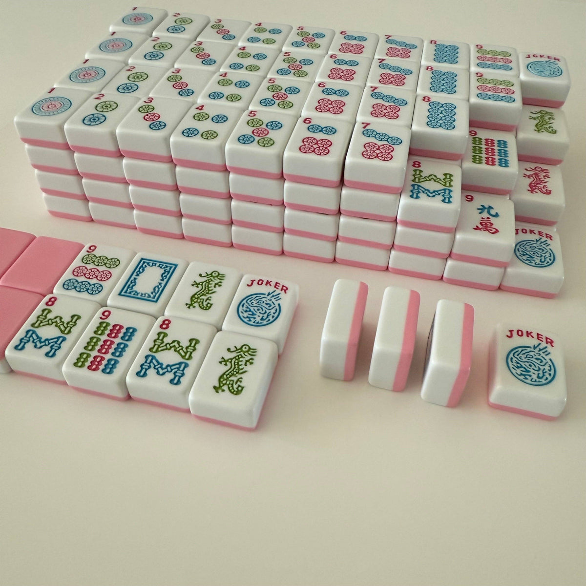 American Mahjong Tile Set (160) Pink Peony