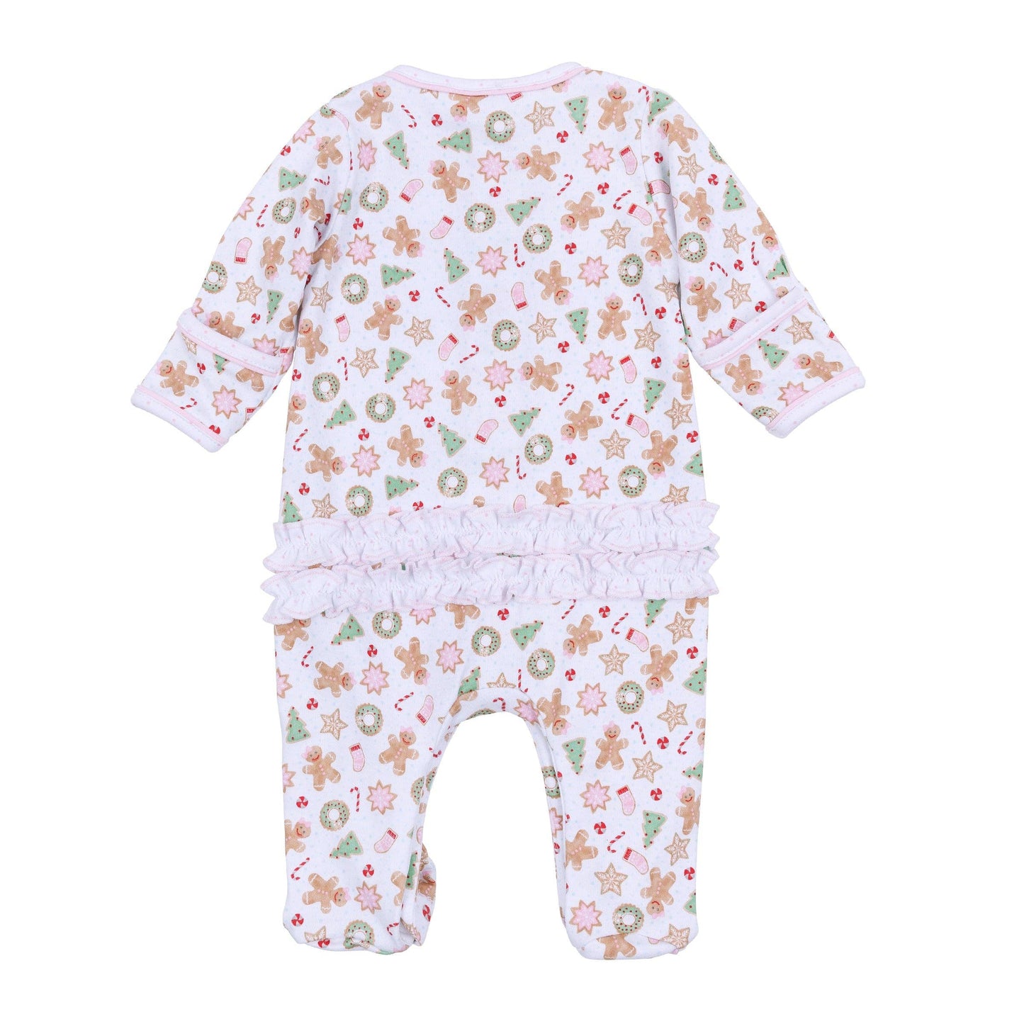 Frosted Wonderland Pink Ruffle Footie