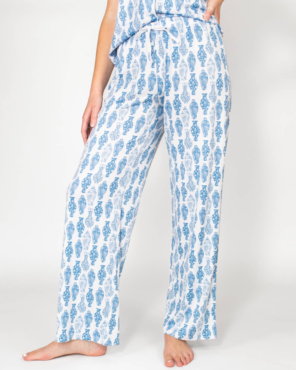Claire Sleep Set Blue & White