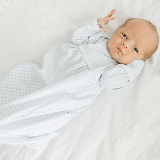 Peek-A-Boo Wishes Gathered Blue Gown