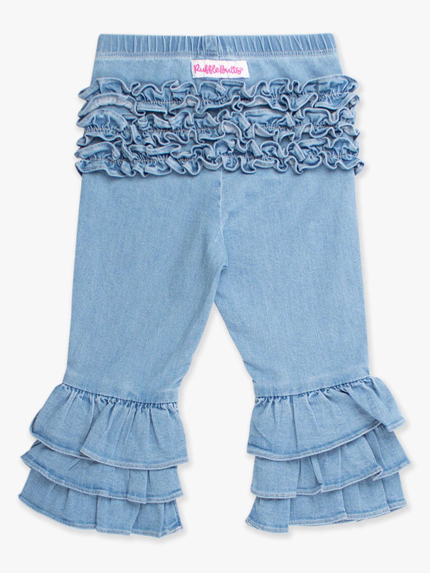 Toddler Denim Ruffle Flare Pants