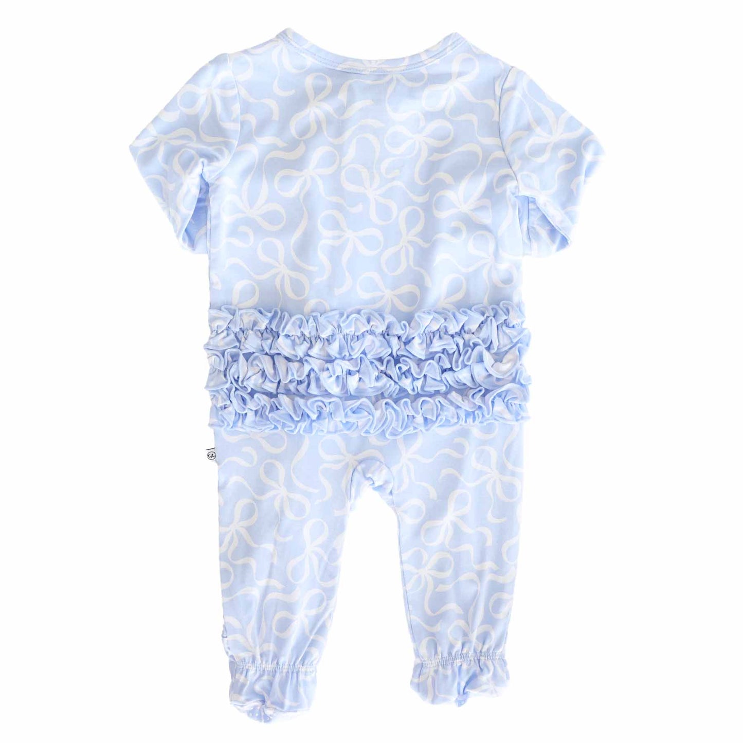 Blue-tiful Bows Footie