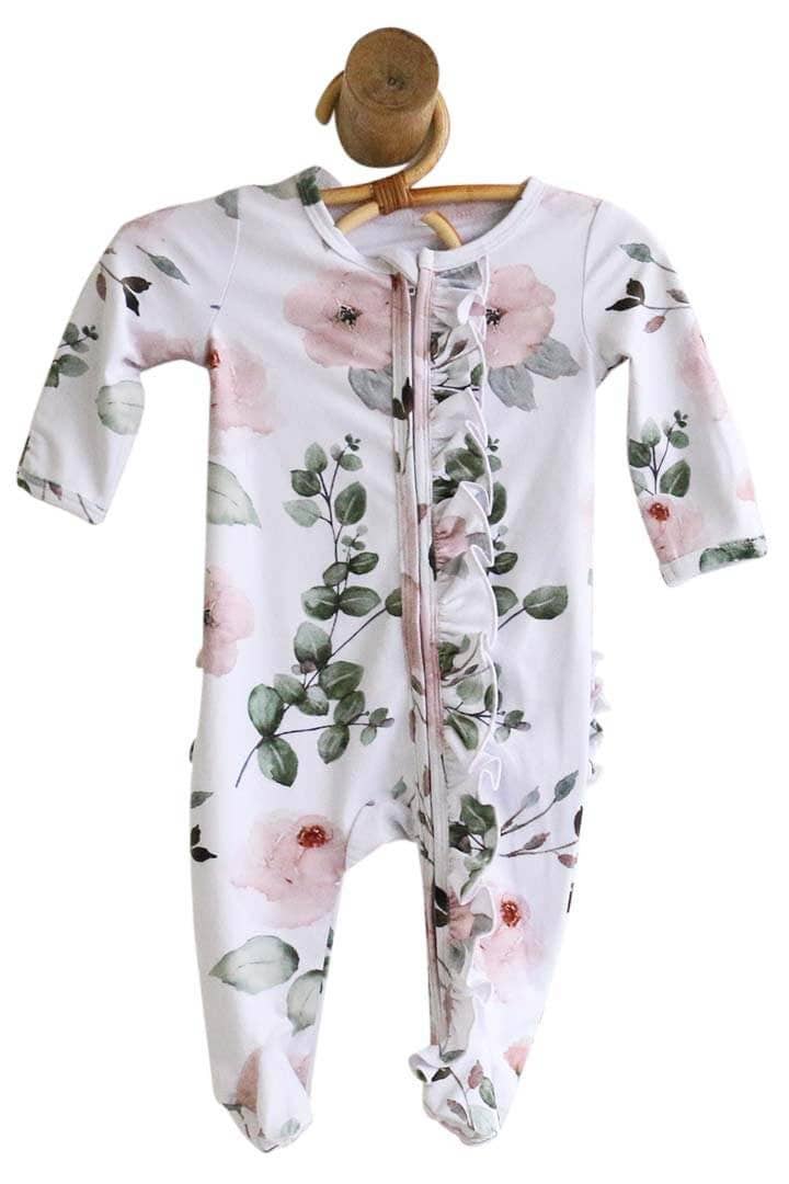 Millie's Rose Floral Footie