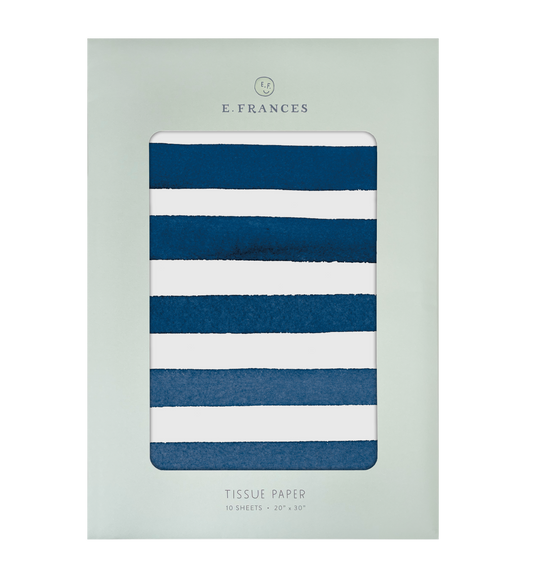 Navy Stripe Tissue Paper