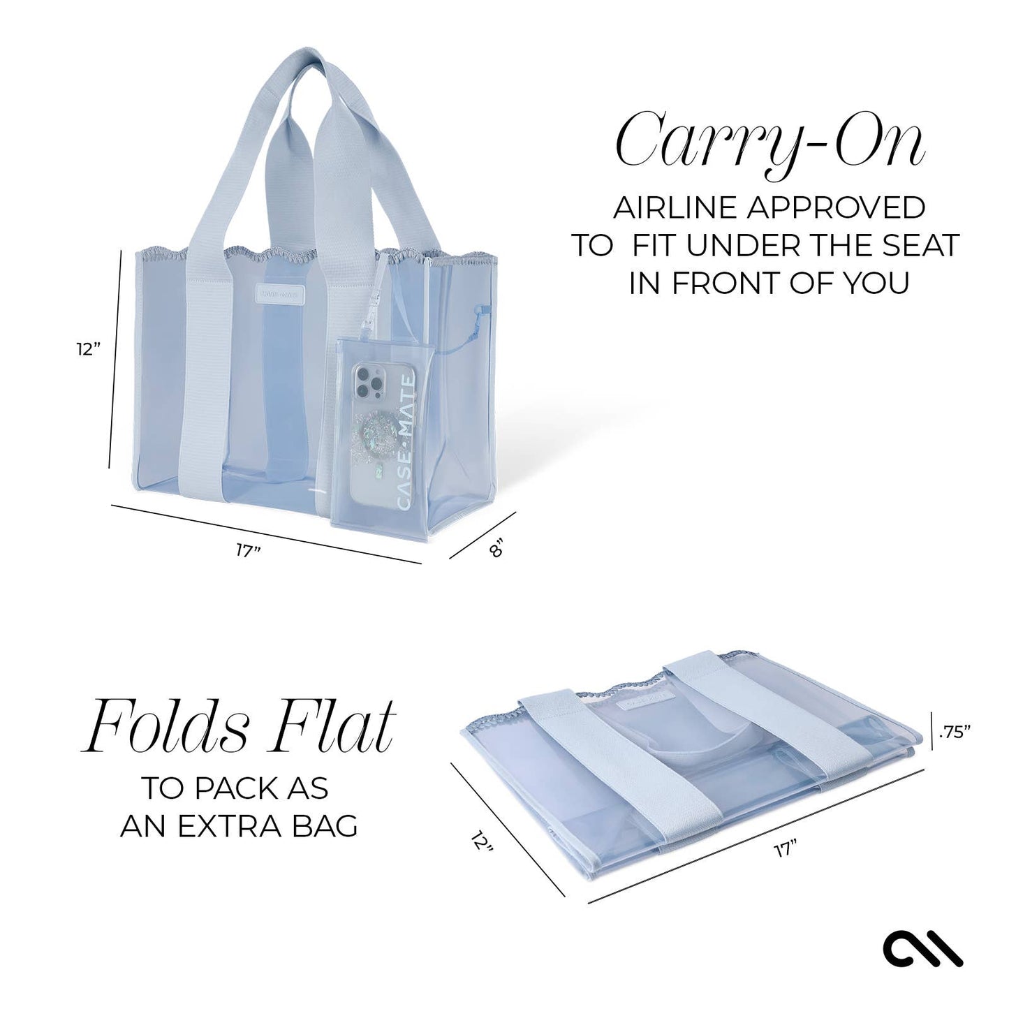 Case-Mate Blue Crochet Tote Bag