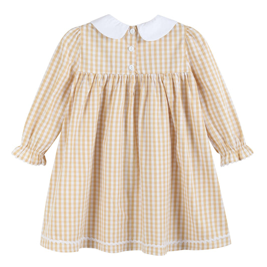 Gingham Pumpkin Vine Dress