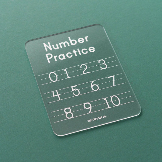 Dry Erase Numbers Tracing