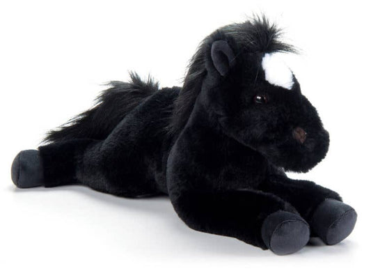 16" Floppy Black Black Plush