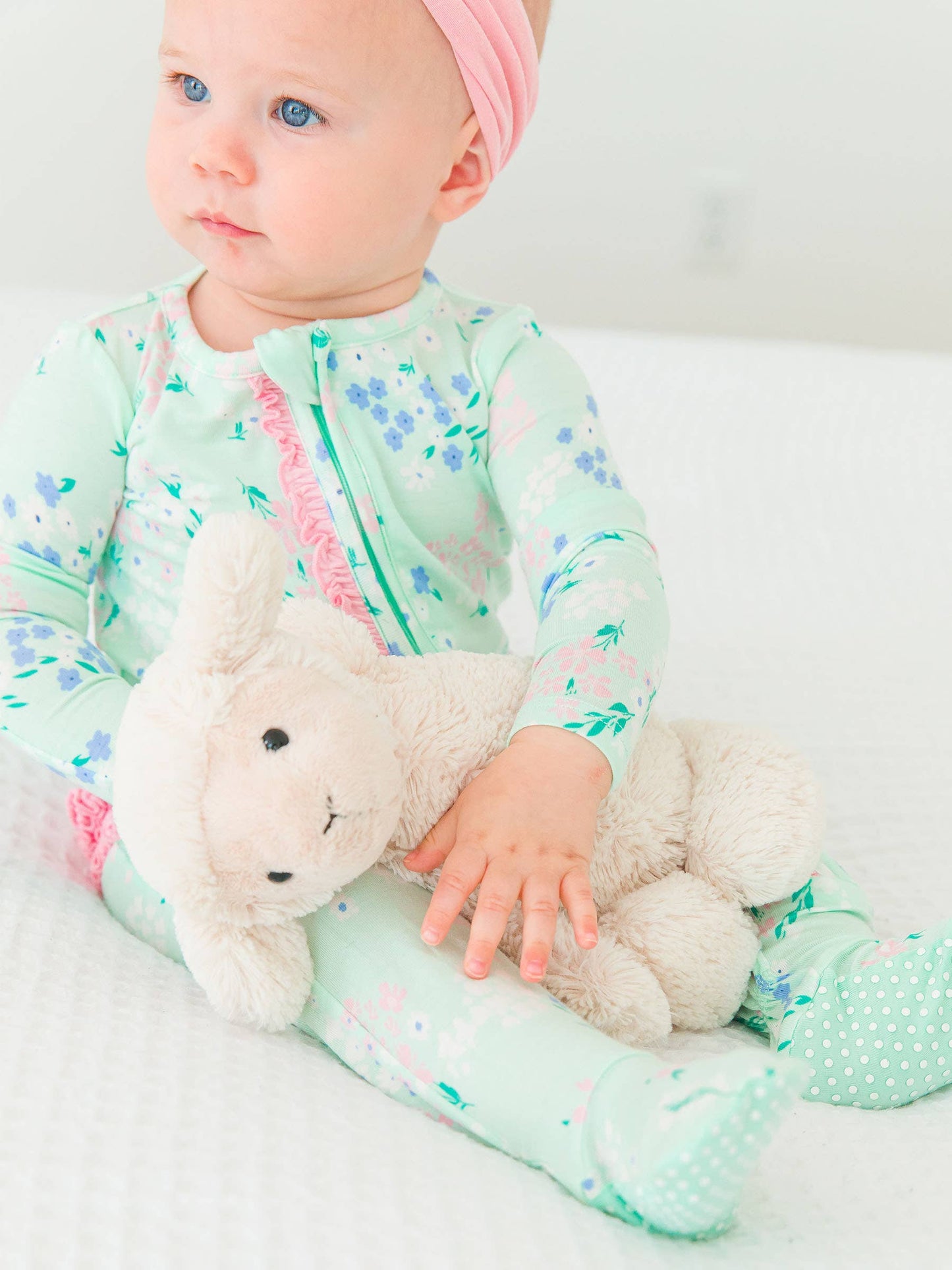 Mint Meadow Footed PJ