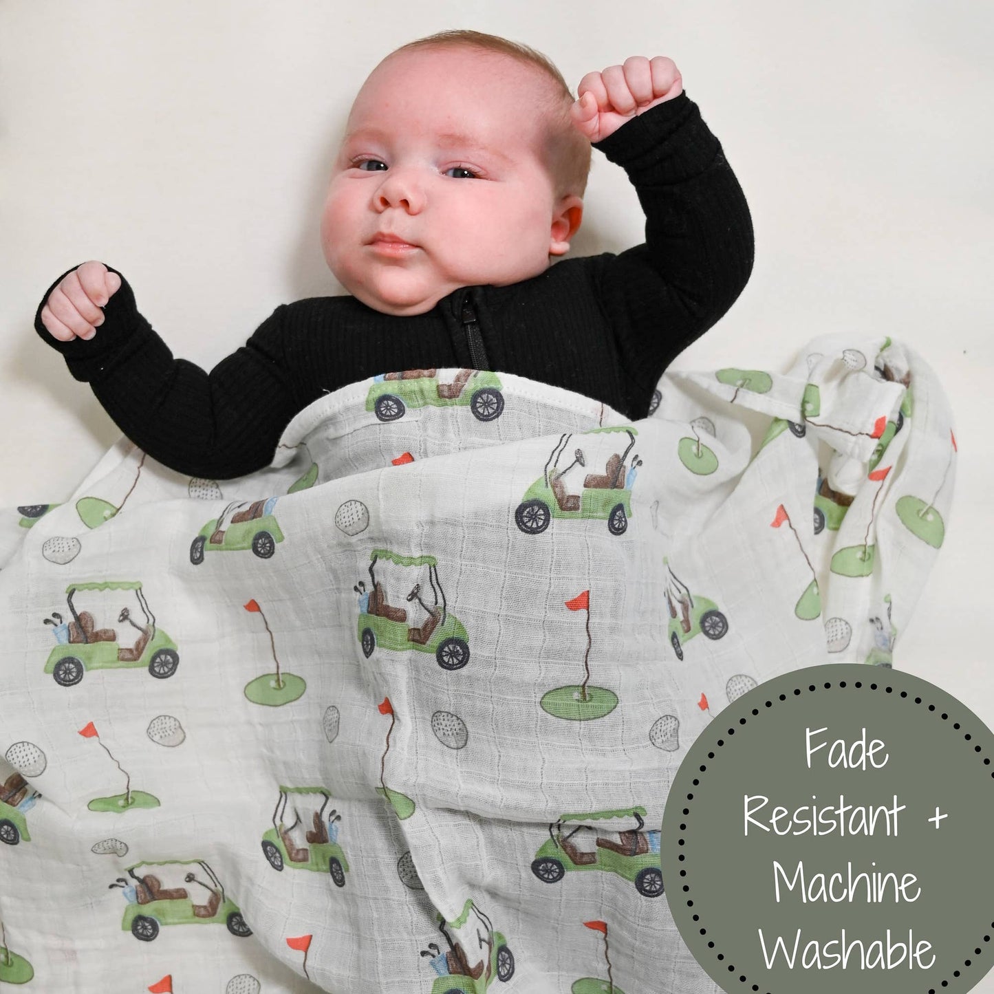 Golf Muslin Swaddle Blanket