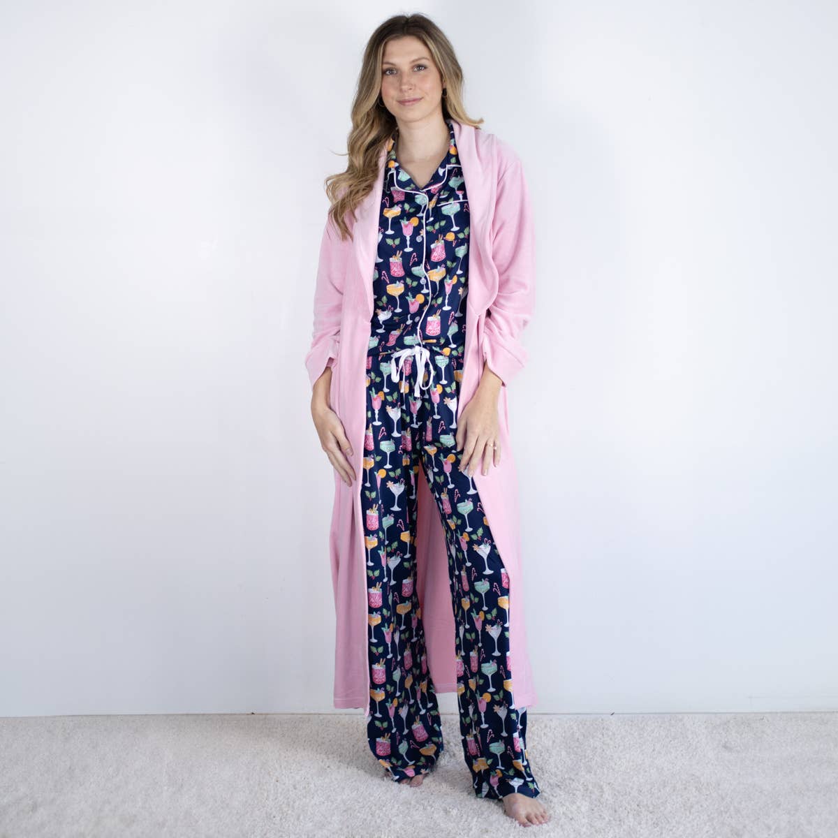 Classic Harbin Robe Pink